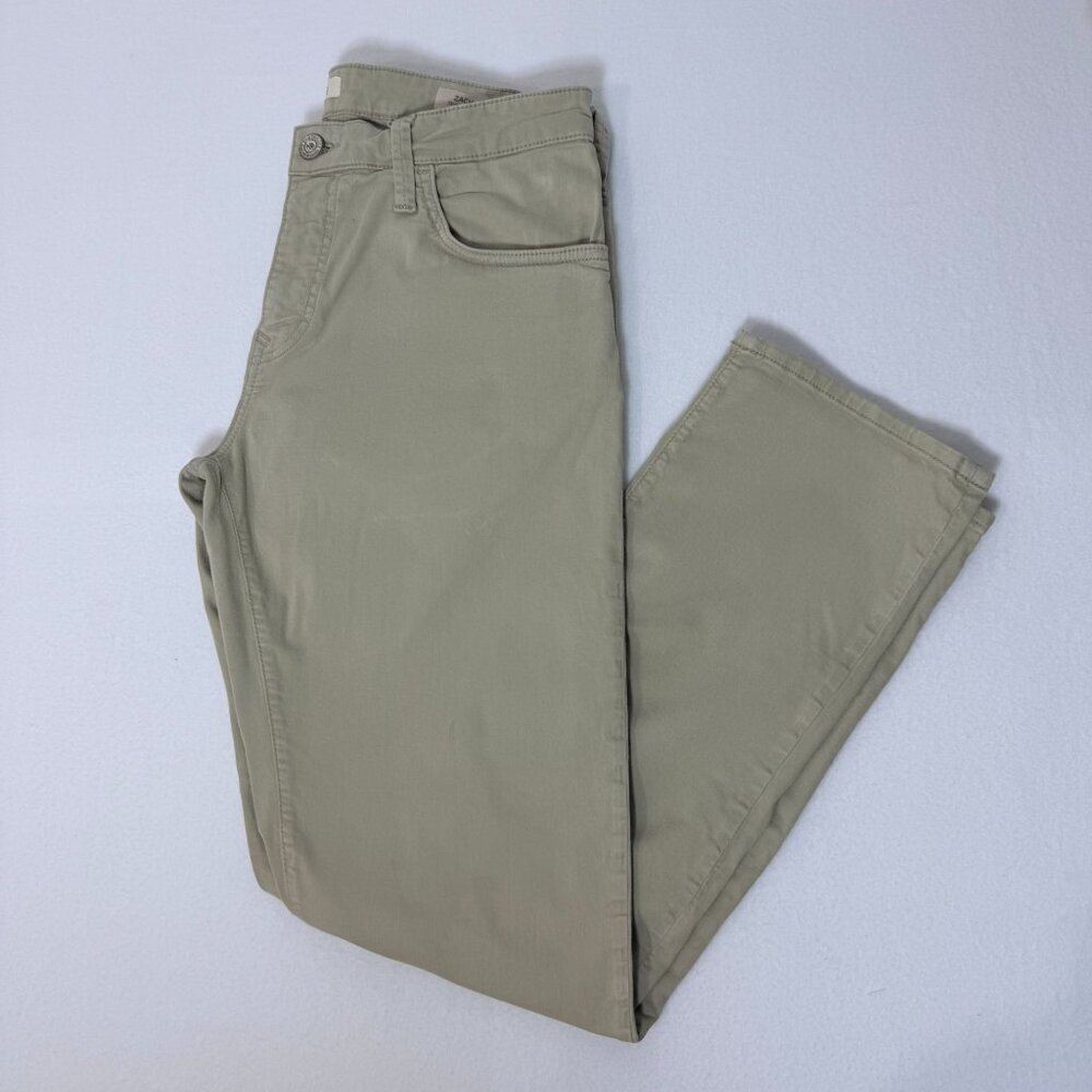 Mavi Jeans Zach Straight Leg Mens Khaki Pants Size 34/32 Cotton Blend